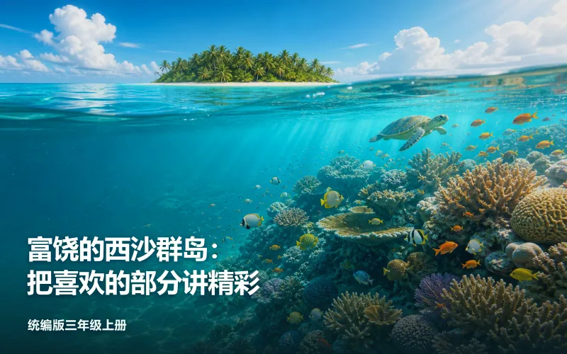 富饶的西沙群岛:把喜欢的部分讲精彩作品封面