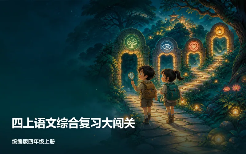 四上语文综合复习大闯关作品封面