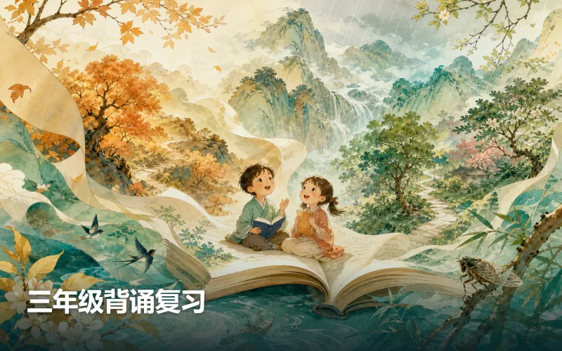 三年级背诵复习作品封面