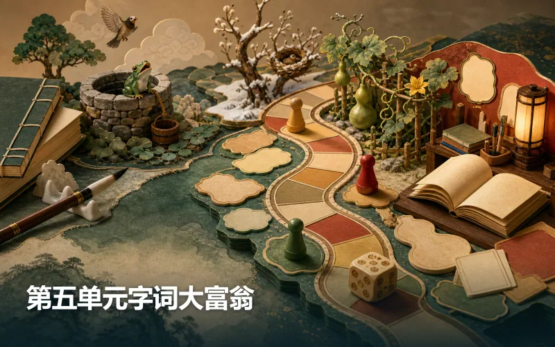 第五单元字词大富翁作品封面