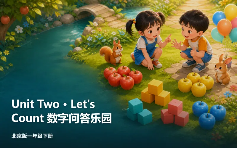 Unit Two · Let's Count 数字问答乐园作品封面
