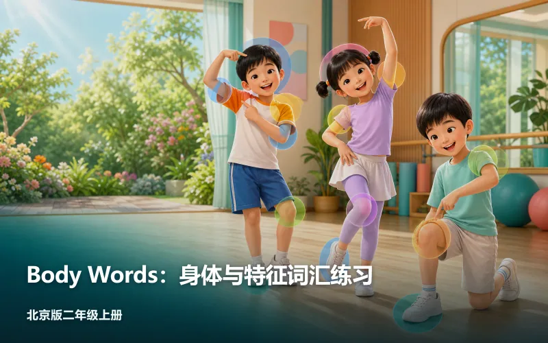 Body Words:身体与特征词汇练习作品封面