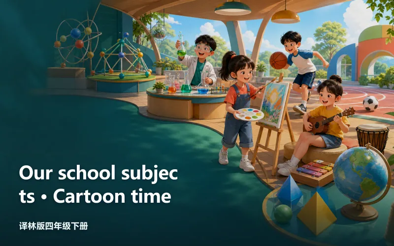 Our school subjects · Cartoon time作品封面