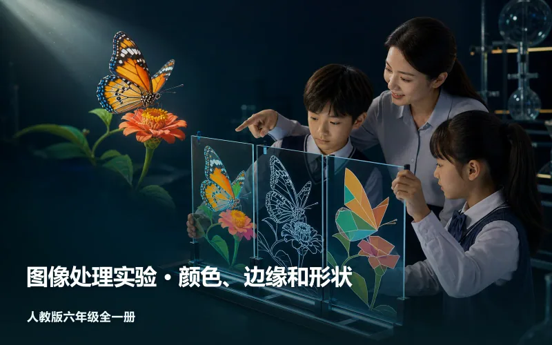 图像处理实验 · 颜色、边缘和形状作品封面