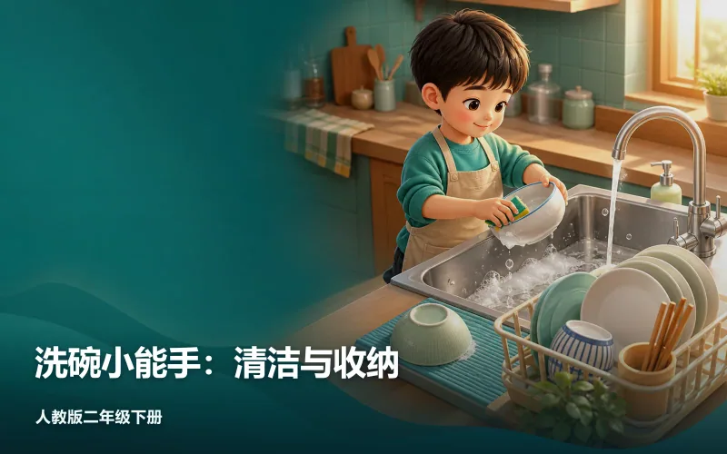 洗碗小能手:清洁与收纳作品封面