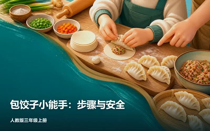 包饺子小能手:步骤与安全作品封面