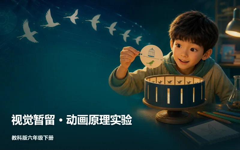 视觉暂留 · 动画原理实验作品封面