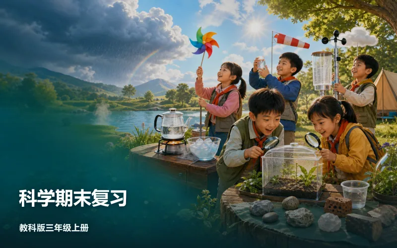 科学期末复习作品封面